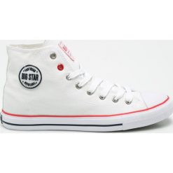 Big Star - Trampki. Białe trampki i tenisówki męskie Big Star, bez wzorów, z materiału, bez zapięcia. Za 89.90 zł.