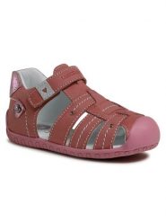 Lasocki Kids Sandały CI12-FLEXY-07A Różowy. Czerwone sandały dziewczęce Lasocki Kids, z nubiku, bez zapięcia. Za 53.99 zł.