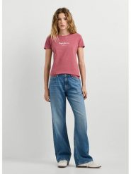 Pepe Jeans Koszulka "Virginia" w kolorze jasnoróżowym rozmiar: L. Różowe t-shirty damskie Pepe Jeans, l, bez wzorów, z jeansu, bez kołnierzyka. Za 74.46 zł.