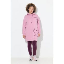 Damskie Bluza z kapturem oversize motyw z trawą kieszenie długi rękaw. Czerwone bluzy z kapturem damskie Ulla Popken, plus size, z bawełny. Za 279.99 zł.