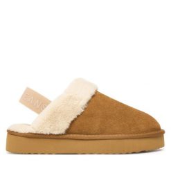 Kapcie Pepe Jeans. Brązowe kapcie damskie Pepe Jeans, z jeansu. Za 249.99 zł.