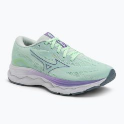 Buty do biegania damskie Mizuno Wave Serene neo mint/paisley purple/citadel. Zielone obuwie do biegania damskie Mizuno, mizuno wave. Za 289.99 zł.