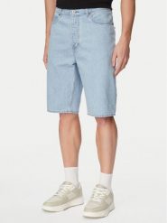 HUGO Szorty jeansowe Skate Shorts 50555994 Niebieski Straight Fit. Niebieskie szorty męskie Hugo, z bawełny, bez kołnierzyka. Za 399.99 zł.