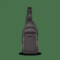 Plecak crossbody BRANT WINGS BLACK. Czarne plecaki męskie Wings, bez wzorów, z materiału. Za 99.90 zł.