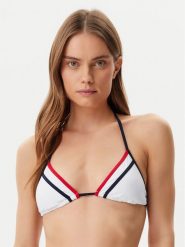 Tommy Hilfiger Góra od bikini UW0UW05810 Biały. Białe bikini damskie Tommy Hilfiger, bez wzorów. Za 129.99 zł.