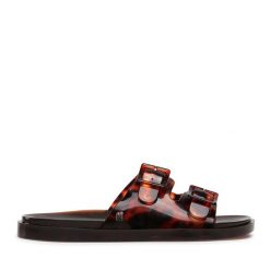 Klapki Melissa. Brązowe klapki damskie Melissa, bez wzorów, bez obcasa. Za 279.99 zł.