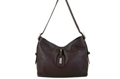 Codzienna torebka damska na ramię - Brązowa ciemna. Brązowe torebki klasyczne damskie Barberinis, bez wzorów, ze skóry, małe, bez dodatków. Za 222.99 zł.
