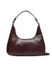 Calvin Klein Torebka LV04F3298G Bordowy. Czerwone torebki klasyczne damskie CALVIN KLEIN, bez wzorów, ze skóry, bez dodatków. Za 449.99 zł.