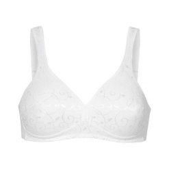 Triumph Biustonosz Elegant Cotton biały female biały 75B. Białe biustonosze sportowe damskie Triumph, bez wzorów, z bawełny. Za 139.00 zł.