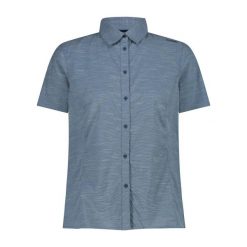 Koszula damska stretch CMP. Brązowe koszule damskie CMP, m, bez wzorów, z bawełny, eleganckie, bez kołnierzyka, bez ramiączek. Za 239.00 zł.
