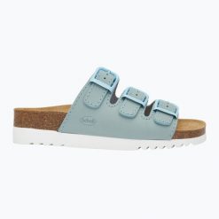 Klapki damskie Scholl Rio Wedge Ad Med. Niebieskie obuwie trekkingowe damskie Scholl. Za 279.99 zł.