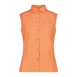 Koszula damska turystyczne CMP 34S5716. Brązowe koszule damskie CMP, s, bez wzorów, sportowe, bez kołnierzyka, bez ramiączek. Za 221.00 zł.