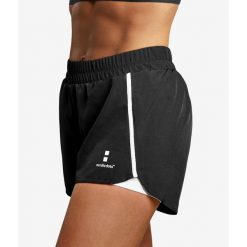 Spodenki do Tenis/Padel Training. Czarne szorty damskie NORDICDOTS, bez wzorów, z elastanu, sportowe. Za 190.00 zł.