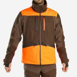 Kurtka Solognac Renfort 900 wodoodporna fluo. Kurtki męskie SOLOGNAC, l, bez wzorów, z materiału, bez kaptura. Za 799.99 zł.