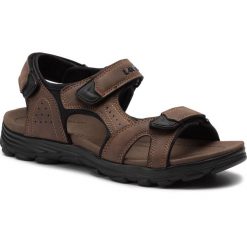 Sandały LANETTI MS17011-1. Brązowe sandały męskie Lanetti, z materiału, bez zapięcia. Za 89.99 zł.