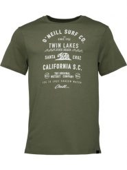 T-shirt męski O'Neill Muir T-shirt z krótkim rękawem. Zielone t-shirty męskie O'neill, m, bez wzorów, z bawełny, bez kołnierzyka. Za 99.00 zł.