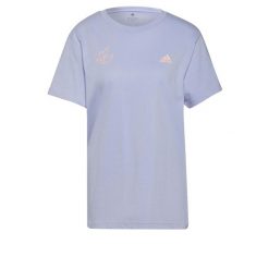 Koszulka adidas Signature Tee W GV1344. Fioletowe t-shirty damskie Adidas, s, bez wzorów, bez kołnierzyka. Za 87.00 zł.