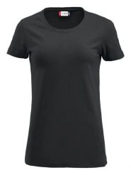 Clique Carolina S/S - damska koszulka z okrągłym dekoltem stretch. Czarne t-shirty damskie CLIQUE, m, bez wzorów, z bawełny, bez kołnierzyka. Za 109.18 zł.