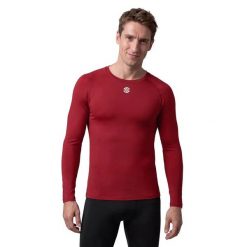 Męska sportowa podkoszulka Siroko Blayer Burgundy M. Czerwone bielizna termoaktywna męska SIROKO, m, bez wzorów, z materiału. Za 125.00 zł.