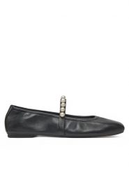 Stuart Weitzman Baleriny Goldie Ballet Flat SF896 Czarny. Czarne baleriny damskie Stuart Weitzman, bez wzorów, ze skóry, bez obcasa. Za 1,169.00 zł.