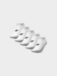4F Skarpety casual przed kostkę (5-pack) męskie - białe 43-46. Białe skarpetki męskie 4f, bez wzorów, z bawełny. Za 54.99 zł.
