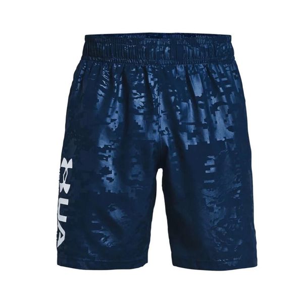 Krótka Under Armour WOVEN EMBOSS. Niebieskie szorty męskie Under Armour, xs, z materiału, na fitness i siłownię. Za 173.00 zł.