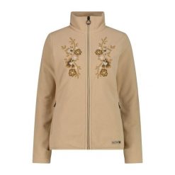 Damska polarowa bluza z zamkiem CMP. Brązowe bluzy bez kaptura damskie CMP, z polaru. Za 403.50 zł.