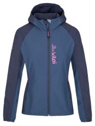 Damska kurtka do biegania softshell Kilpi BALANS-W. Niebieskie kurtki softshell damskie Kilpi, s, bez wzorów, z materiału, z kapturem. Za 257.50 zł.
