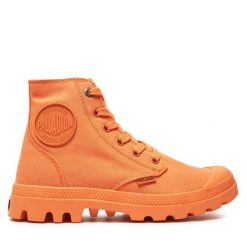 Trapery Palladium. Brązowe trapery damskie Palladium, bez obcasa. Za 359.99 zł.