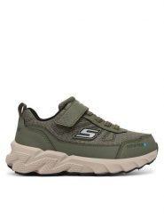 Skechers Sneakersy Elite Sport Tread - Aquavek 406334L/OLV Zielony. Zielone trampki i tenisówki chłopięce Skechers, bez wzorów, ze skóry, sportowe, bez zapięcia. Za 249.99 zł.