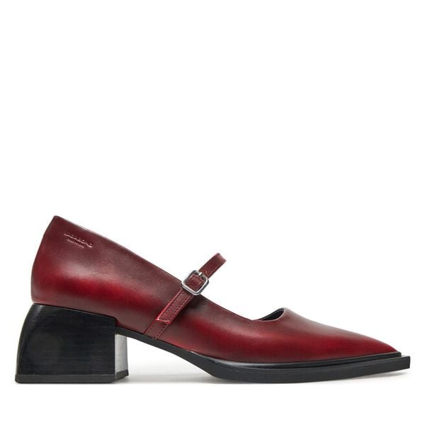 Czółenka Vagabond Shoemakers. Czerwone czółenka damskie Vagabond Shoemakers, bez wzorów, bez obcasa. Za 379.99 zł.