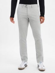 Finshley & Harding spodnie chino Mężczyźni szary, 38-32. Szare spodnie materiałowe męskie Finshley & Harding, bez wzorów, eleganckie. Za 399.95 zł.