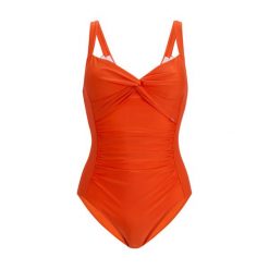 Damski Jednoczęściowy Kostium Kąpielowy Sakari Tummy Control. Brązowe stroje jednoczęściowe damskie Regatta, m, bez wzorów. Za 141.99 zł.