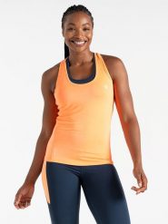 Dare 2b Top sportowy "Modernize II" w kolorze pomarańczowym rozmiar: 46. Pomarańczowe topy damskie Dare 2b, bez wzorów, z materiału, bez ramiączek. Za 65.85 zł.