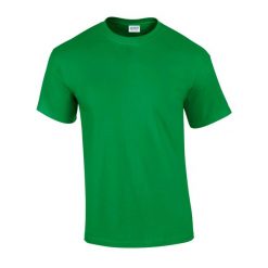 Ultra Bawełniana Koszulka Unisex Dla Dorosłych. Zielone bluzki damskie Gildan, xl, bez wzorów, z bawełny, sportowe, bez kołnierzyka, bez ramiączek. Za 34.99 zł.