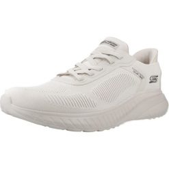 Buty SKECHERS BOB SQUAD CHAOS SOLID STEP Biały. Białe buty trekkingowe męskie Skechers, z tkaniny, bez zapięcia, trekkingowe, Skechers Sport. Za 364.99 zł.