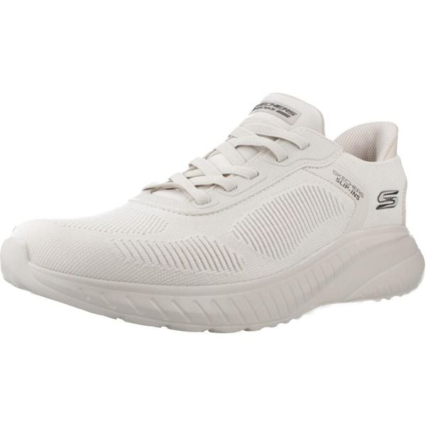 Buty SKECHERS BOB SQUAD CHAOS SOLID STEP Biały. Białe buty trekkingowe męskie Skechers, z tkaniny, bez zapięcia, trekkingowe, Skechers Sport. Za 364.99 zł.