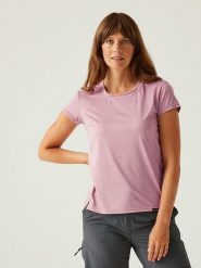 Regatta Koszulka funkcyjna "Limonite VIII" w kolorze jasnoróżowym rozmiar: 42. Różowe bluzki sportowe damskie Regatta, z materiału, bez kołnierzyka, bez ramiączek. Za 56.66 zł.