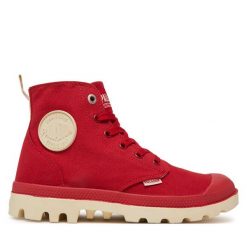 Trapery Palladium. Czerwone trapery damskie Palladium, bez obcasa. Za 279.99 zł.