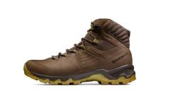 Męskie buty trekkingowe Mammut Mercury IV Mid GTX z nubuku GORE-TEX Vibram. Brązowe buty trekkingowe męskie Mammut, z gore-texu, bez zapięcia, trekkingowe, gore-tex. Za 901.70 zł.