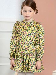 Abel & Lula Sukienka codzienna 5541 Kolorowy Regular Fit. Sukienki dziewczęce Abel & Lula, bez wzorów, z wiskozy, bez ramiączek. Za 229.99 zł.