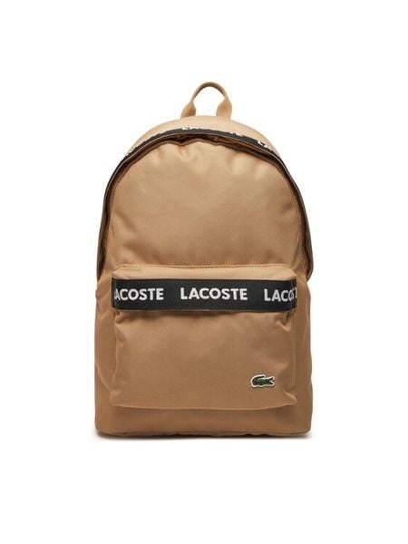 Lacoste Plecak NU4685NZ Beżowy. Brązowe plecaki męskie Lacoste, bez wzorów, z materiału. Za 289.99 zł.