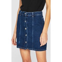 Tally Weijl - Spódnica. Niebieskie spódniczki damskie TALLY WEIJL, bez wzorów, z bawełny, casualowe, z podwyższonym stanem, mini, dopasowane. W wyprzedaży za 59.90 zł.
