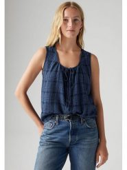 Levi's Top w kolorze granatowym rozmiar: S. Niebieskie topy damskie Levi's, s, bez wzorów, z bawełny, bez kołnierzyka. Za 95.92 zł.