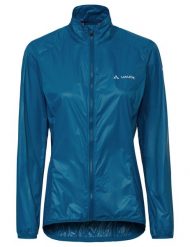 Kurtka rowerowa W Matera Air Jacket. Niebieskie kurtki damskie Vaude, bez wzorów, z materiału, bez kaptura. Za 339.00 zł.