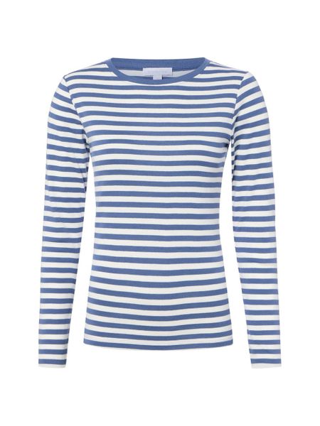 Brookshire Koszulka z długim rękawem Kobiety Bawełna (100%) niebieski, XXXL. Niebieskie t-shirty damskie brookshire, bez wzorów, z bawełny, bez kołnierzyka. Za 99.95 zł.