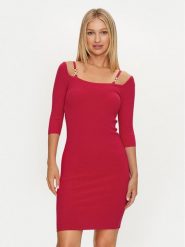 Marciano Guess Sukienka koktajlowa 4YGK58 5613Z Różowy Slim Fit. Czerwone sukienki damskie Marciano Guess, z aplikacjami, z wiskozy, wizytowe, bez kołnierzyka, bez ramiączek. Za 309.99 zł.