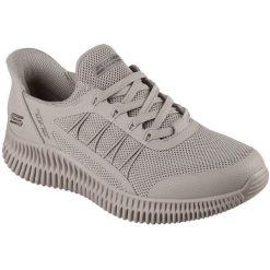 Buty sportowe męskie Skechers Bobs Geo Lite fixed Edge. Szare buty sportowe na co dzień męskie Skechers, bez zapięcia, na fitness i siłownię. Za 590.00 zł.
