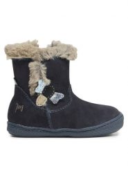 Primigi Kozaki 4932922 M Niebieski. Niebieskie kozaki dziewczęce Primigi, bez wzorów, ze skóry, bez obcasa. Za 449.99 zł.