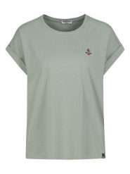 Eight2Nine Koszulka w kolorze khaki rozmiar: XXL. Brązowe bluzki damskie Eight2Nine, xxl, bez wzorów, z bawełny, bez kołnierzyka, bez ramiączek. Za 61.17 zł.